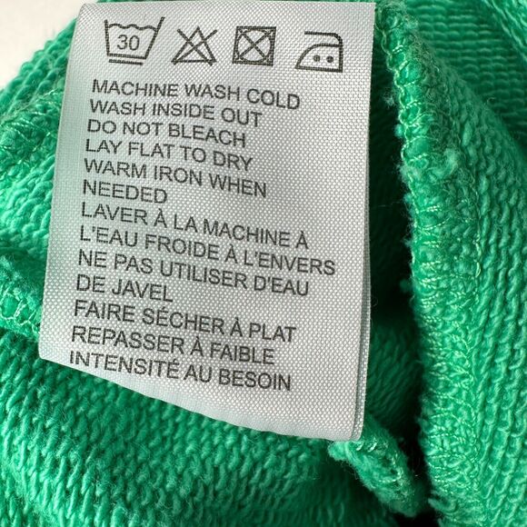 Sandrine Rose Green Oversized Cropped Sweatpants Side Pocket Women XS NWT - Picture 10 of 11